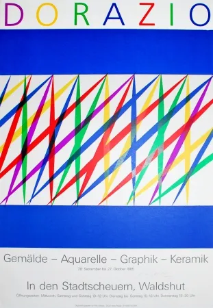 Litografia Dorazio - Untitled (Exhibition poster)