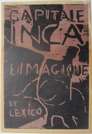 Incisione Su Legno Dotremont - Capitale inca Limagiquelet/ et Lexico