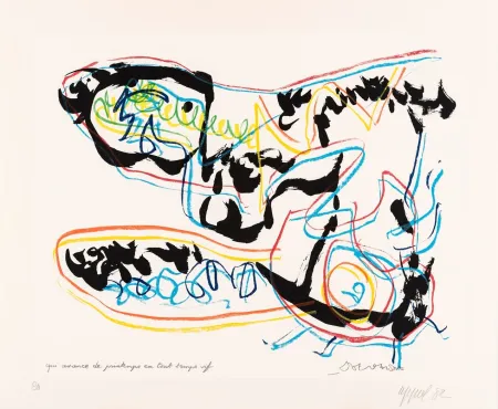 Serigrafia Dotremont - Qui avance