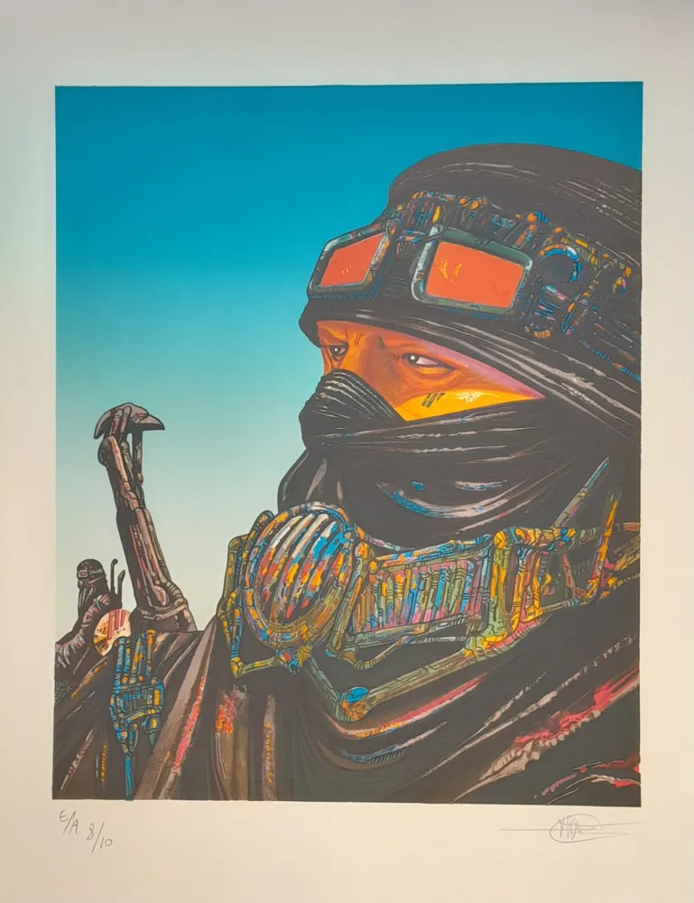 Litografia Druillet - Touareg  SALAMMBO