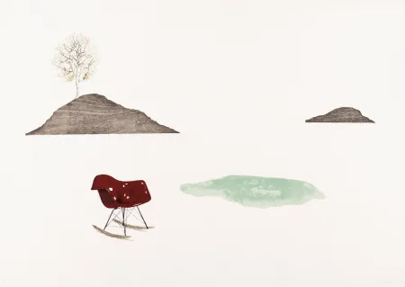 Litografia Drummond - To the Rocket Station