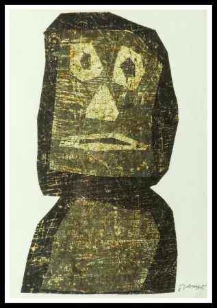 Litografia Dubuffet - TOTEM MOAI