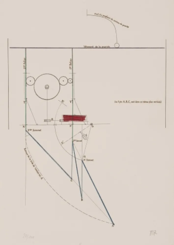 Acquaforte Duchamp - Combat de boxe