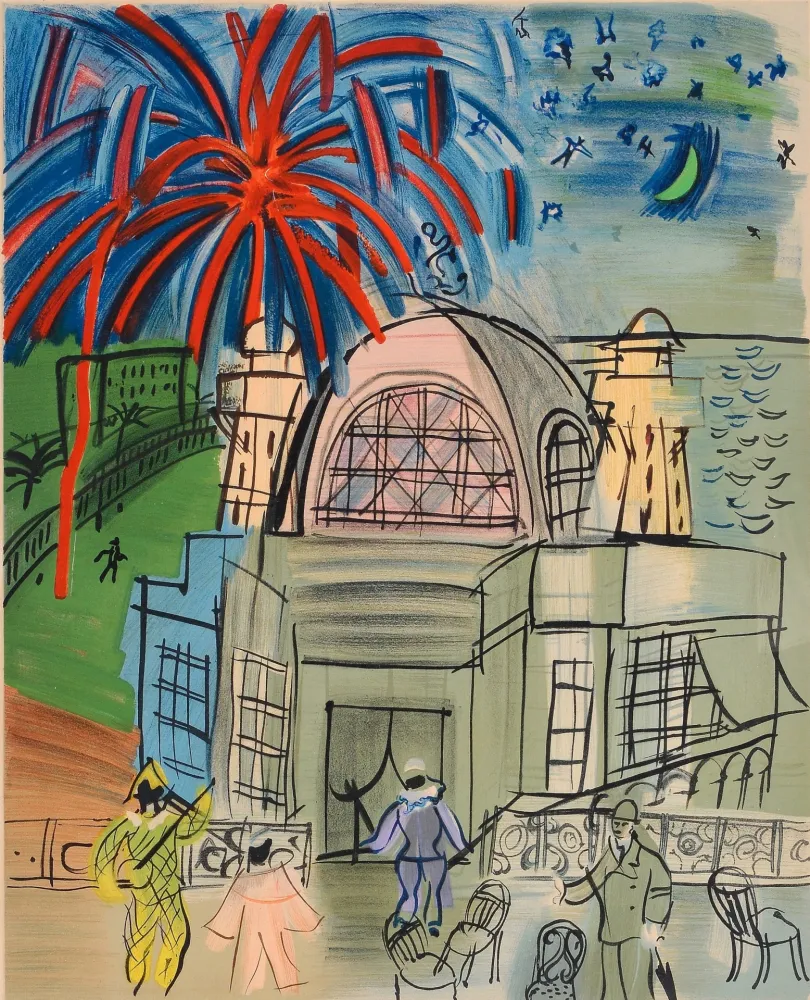 Litografia Dufy - CASINO-NIZZA
