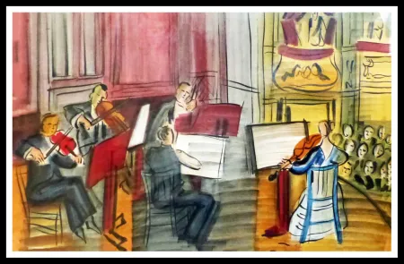 Litografia Dufy - CONCERT DES ANGES II