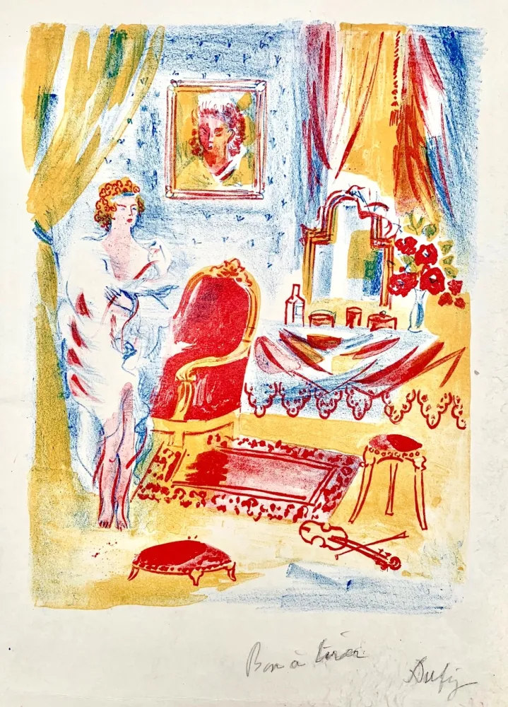 Litografia Dufy - La Coquette