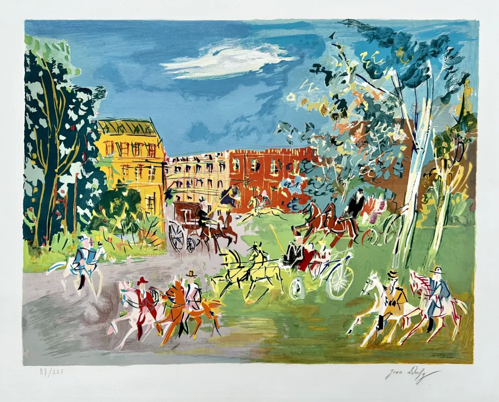 Litografia Dufy - La Promenade