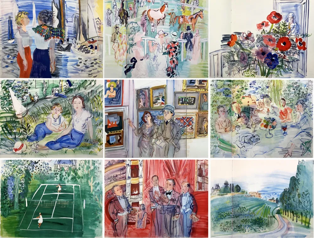 Libro Illustrato Dufy - MON DOCTEUR LE VIN (19 aquarelles. 1936)