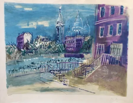 Litografia Dufy - Montmartre
