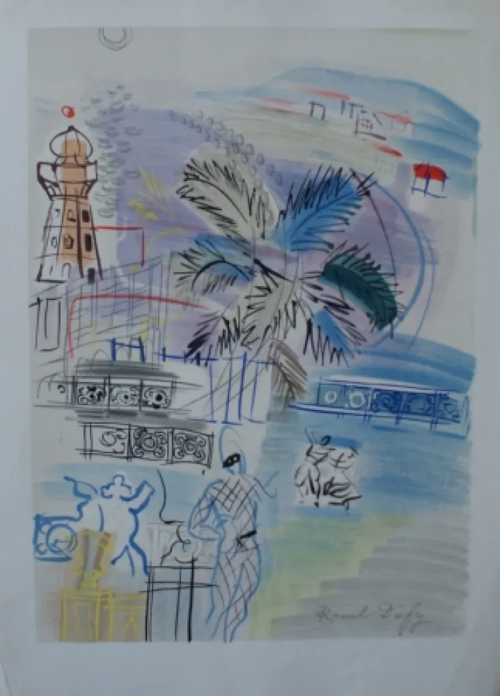 Litografia Dufy - Nice