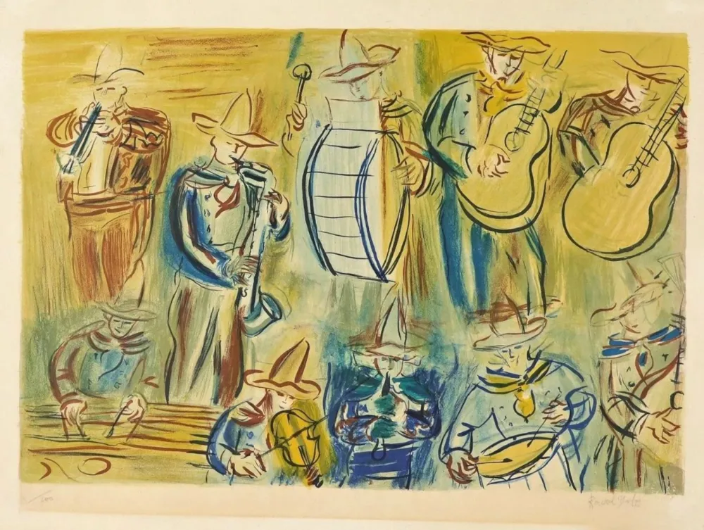Litografia Dufy - Orchestra
