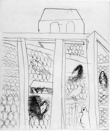 Acquaforte Dufy - Pigeonners II