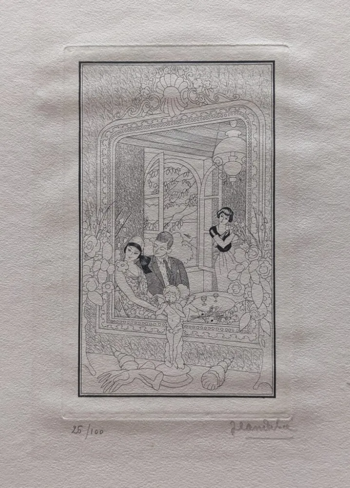 Incisione Dulac - Les Fiancés