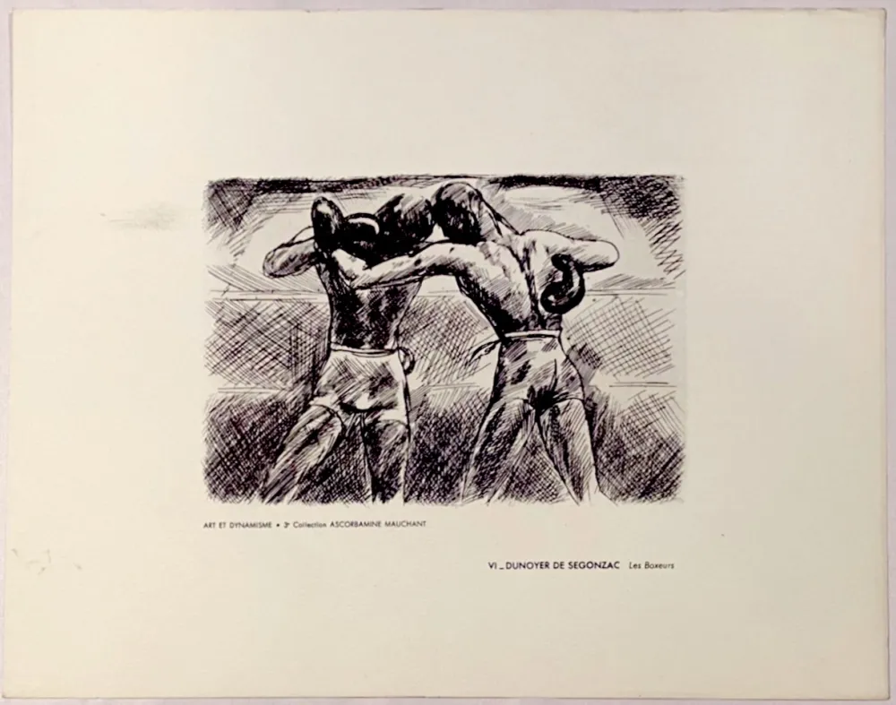 Incisione Dunoyer De Segonzac - Les Boxeurs, ca.