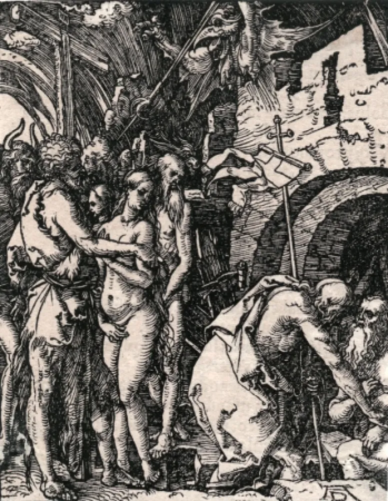 Incisione Su Legno Durer - Christ in Limbo