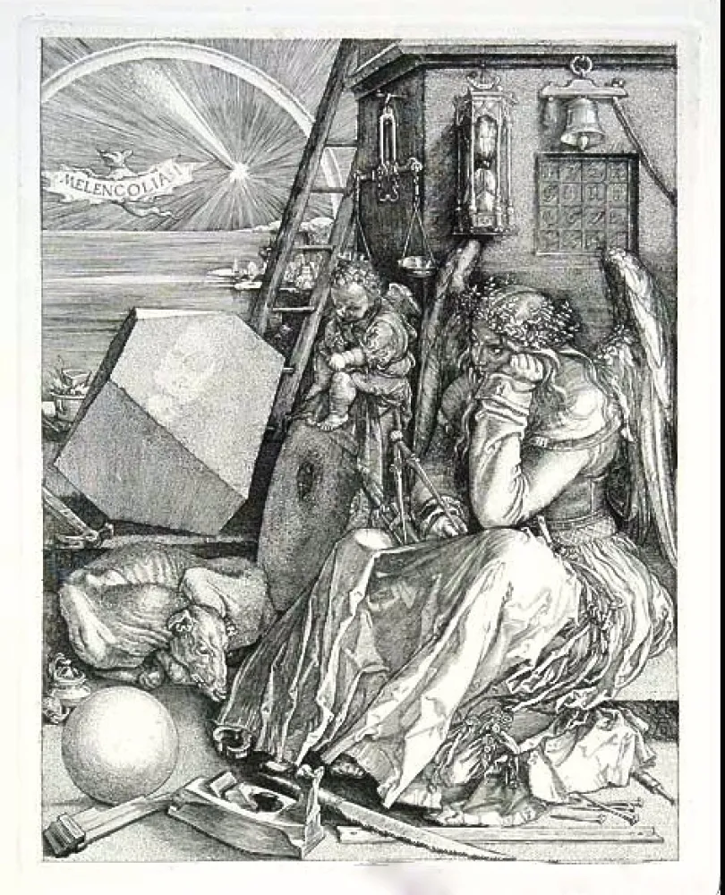 Incisione Durer - La mélancolie