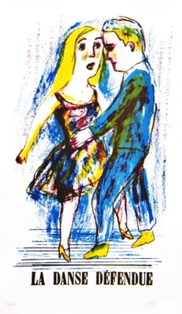 Litografia Dutertre - Danse Défendue