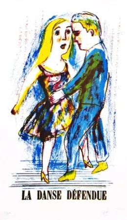 Litografia Dutertre - Danse Défendue