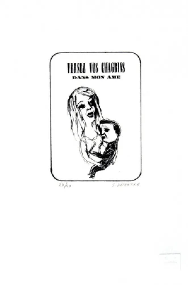 Litografia Dutertre - Versez vos chagrins