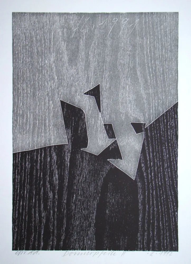 Incisione Su Legno Eggenschwiler - Donnerpfeile II.