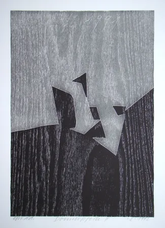 Incisione Su Legno Eggenschwiler - Donnerpfeile II.