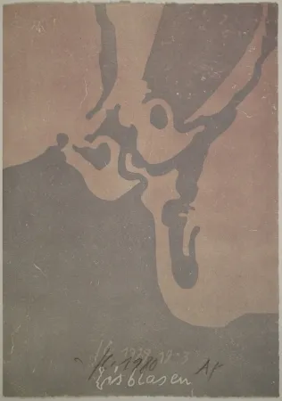 Incisione Su Legno Eggenschwiler - Eisblasen