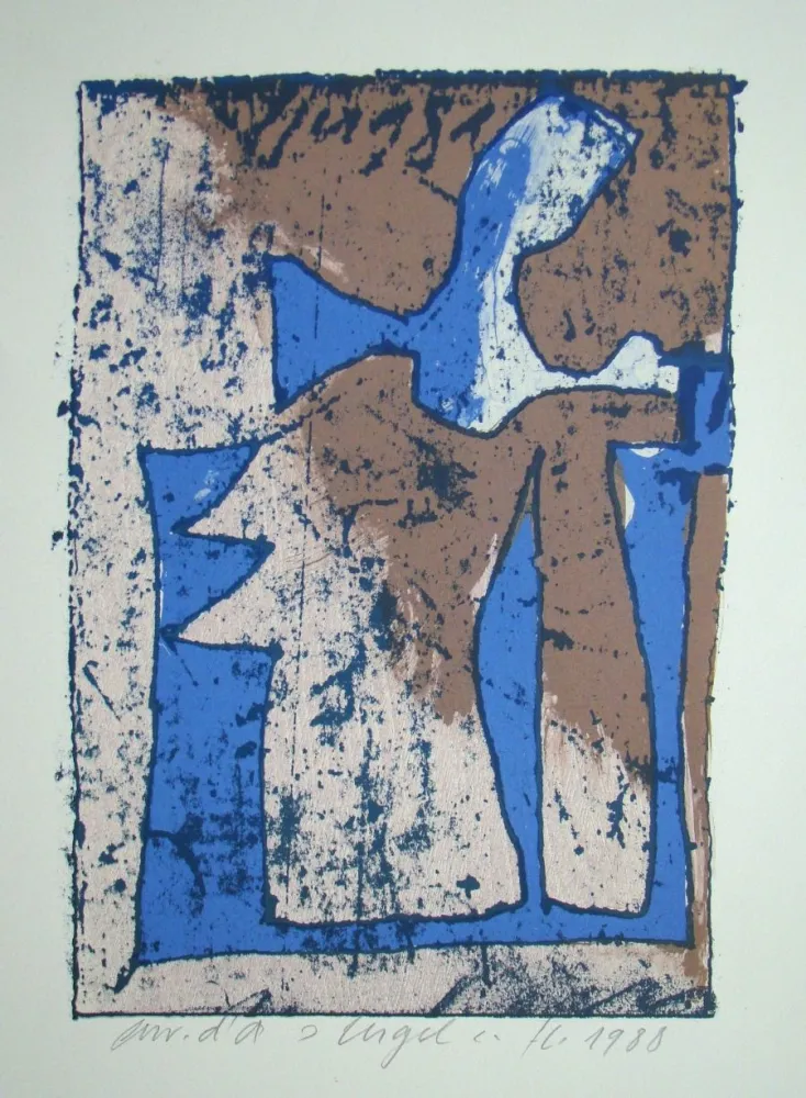 Incisione Su Legno Eggenschwiler - Engel