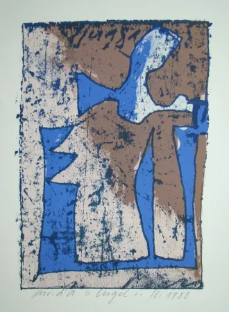 Incisione Su Legno Eggenschwiler - Engel