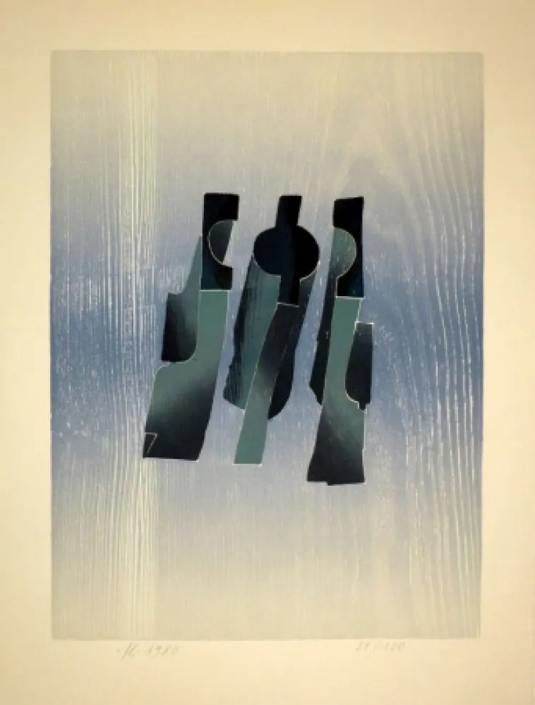 Incisione Su Legno Eggenschwiler - Lettern