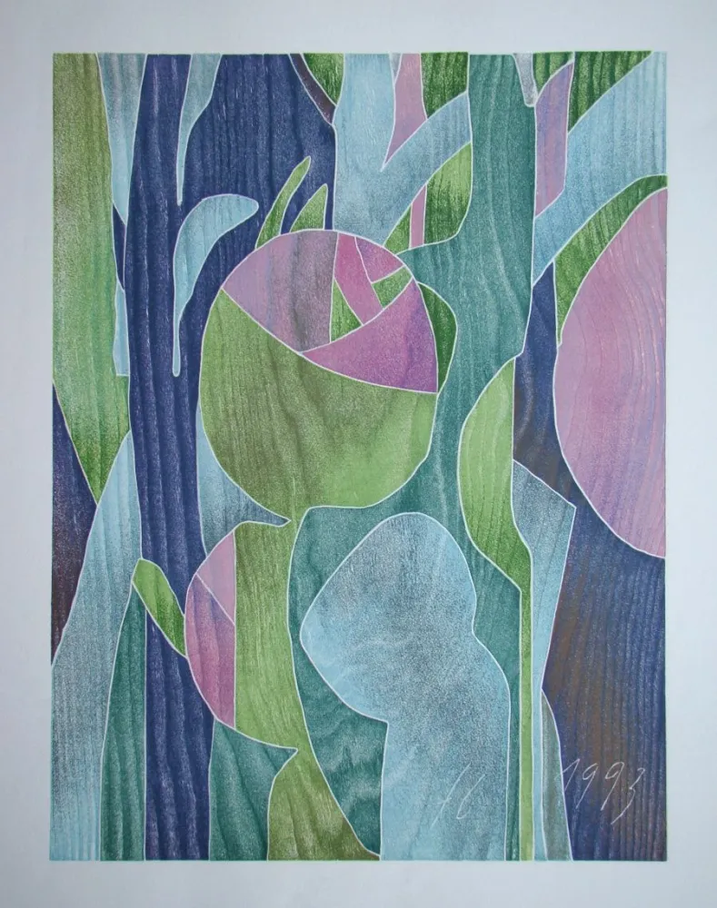 Incisione Su Legno Eggenschwiler - Morgentau