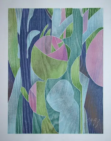 Incisione Su Legno Eggenschwiler - Morgentau