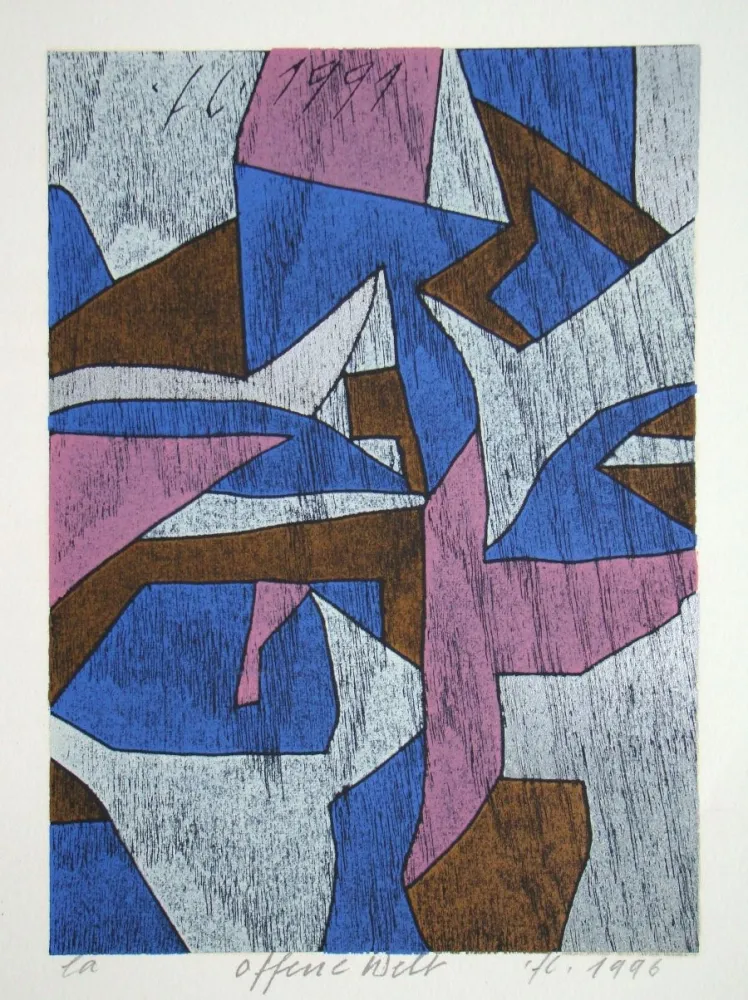 Incisione Su Legno Eggenschwiler - Offene Welt