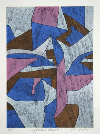 Incisione Su Legno Eggenschwiler - Offene Welt