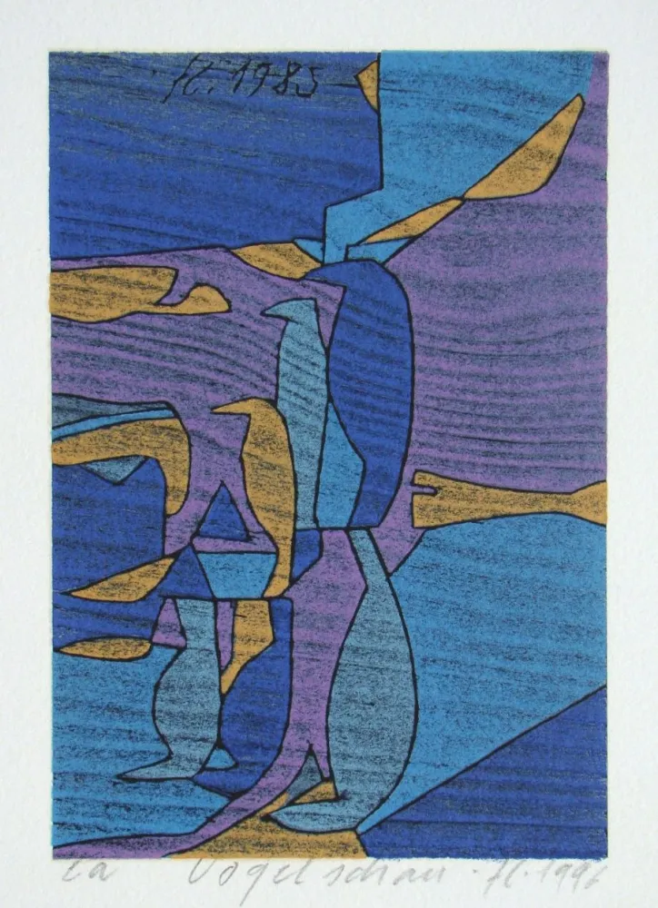 Incisione Su Legno Eggenschwiler - Vogelschau