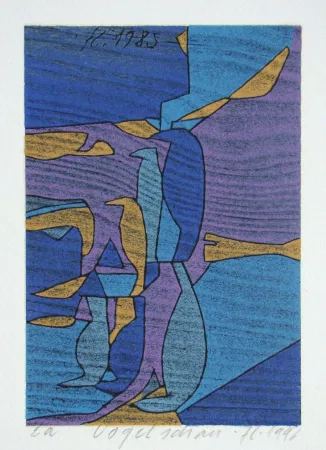 Incisione Su Legno Eggenschwiler - Vogelschau