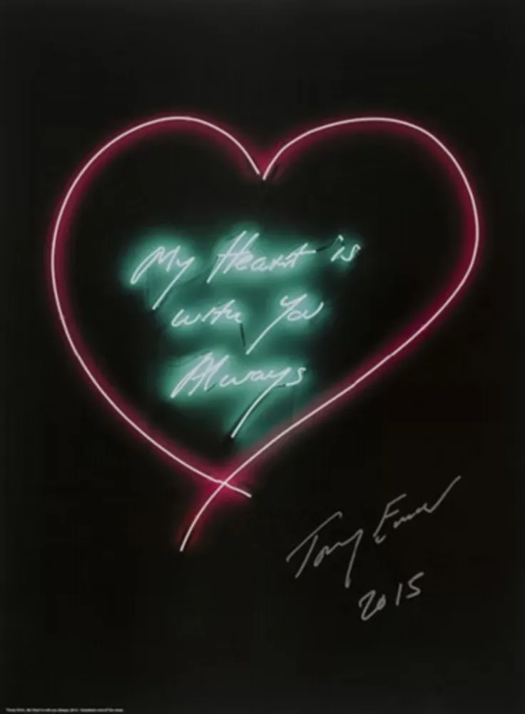 Litografia Emin - Framed My Heart Is With You Always