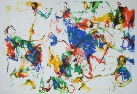 Litografia En Joong - Composition abstraite 