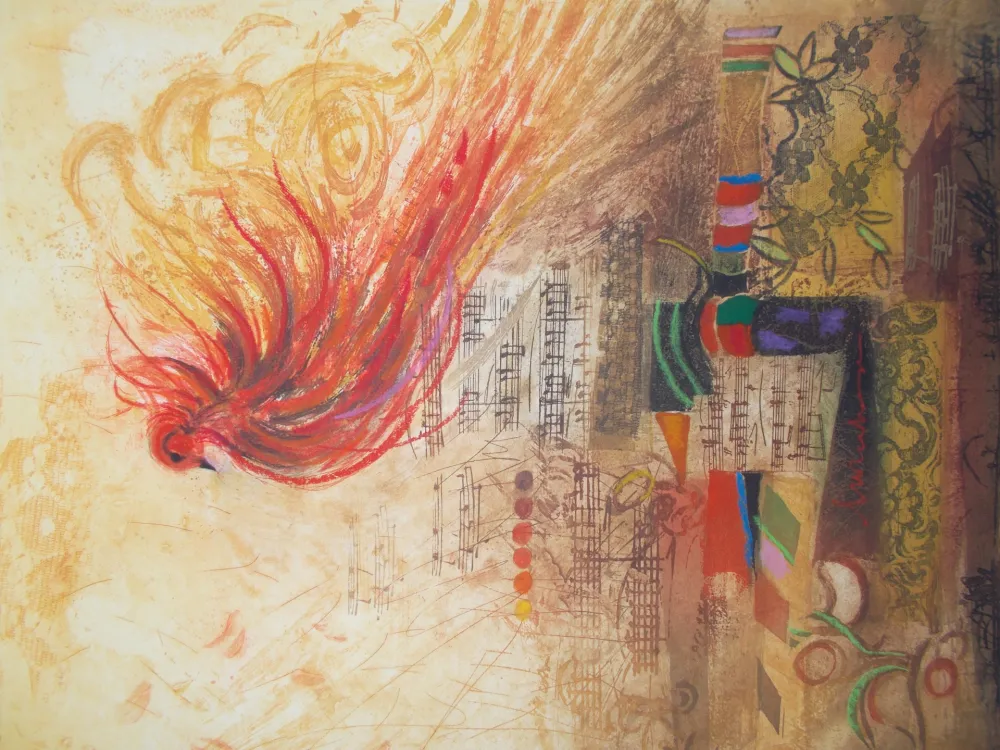 Incisione Engel - L'oiseau de feu II