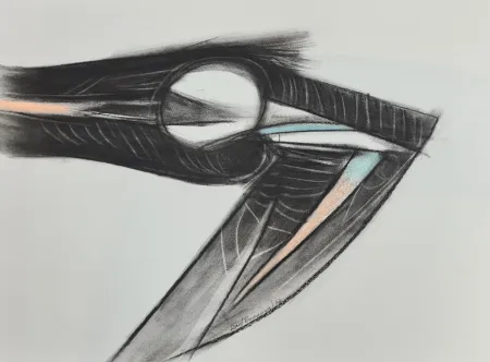 Monotipo Enmanuel - Pajaro en negro y azul