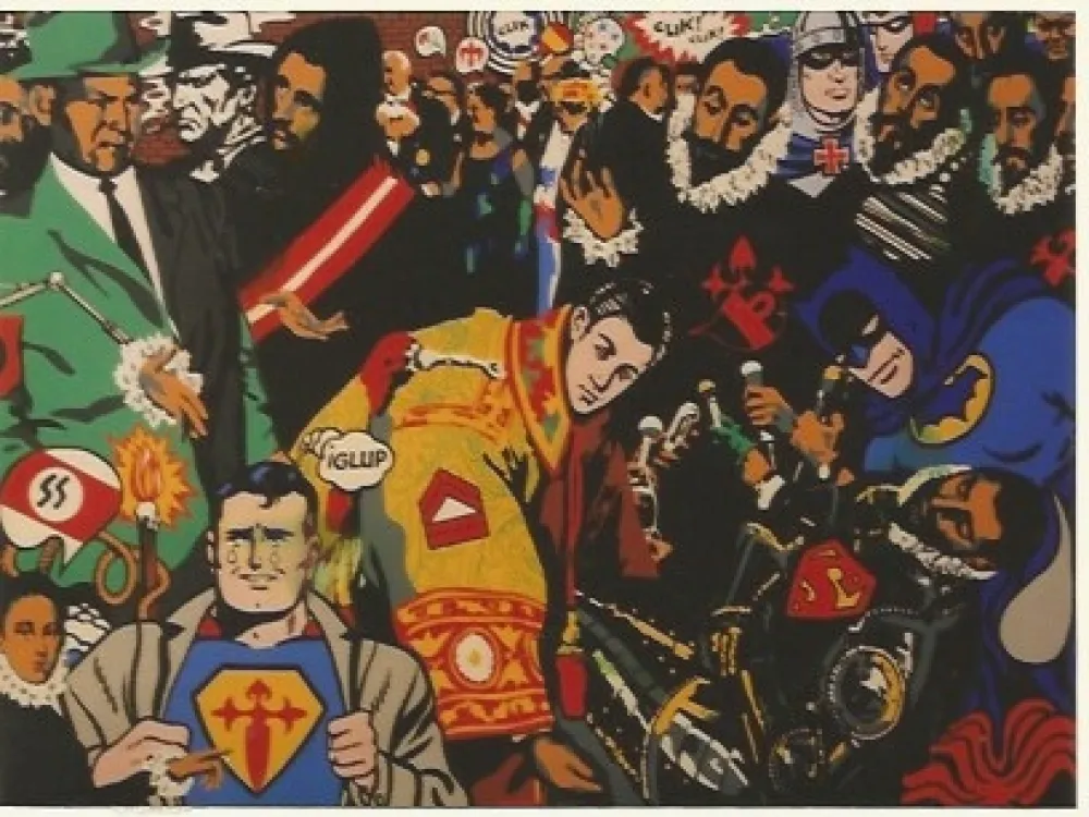 Serigrafia Equipo Cronica - El happening del Conde Orgaz