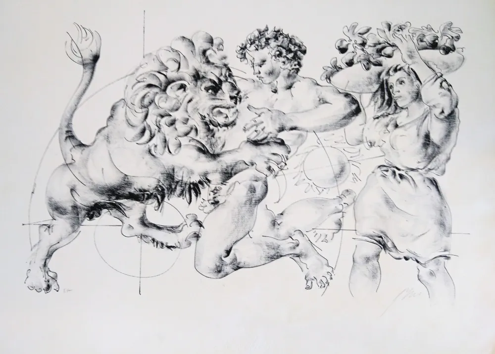 Litografia Erni - Lion