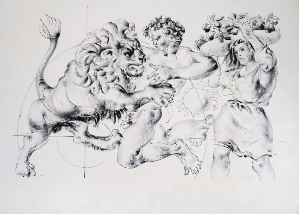 Litografia Erni - Lion