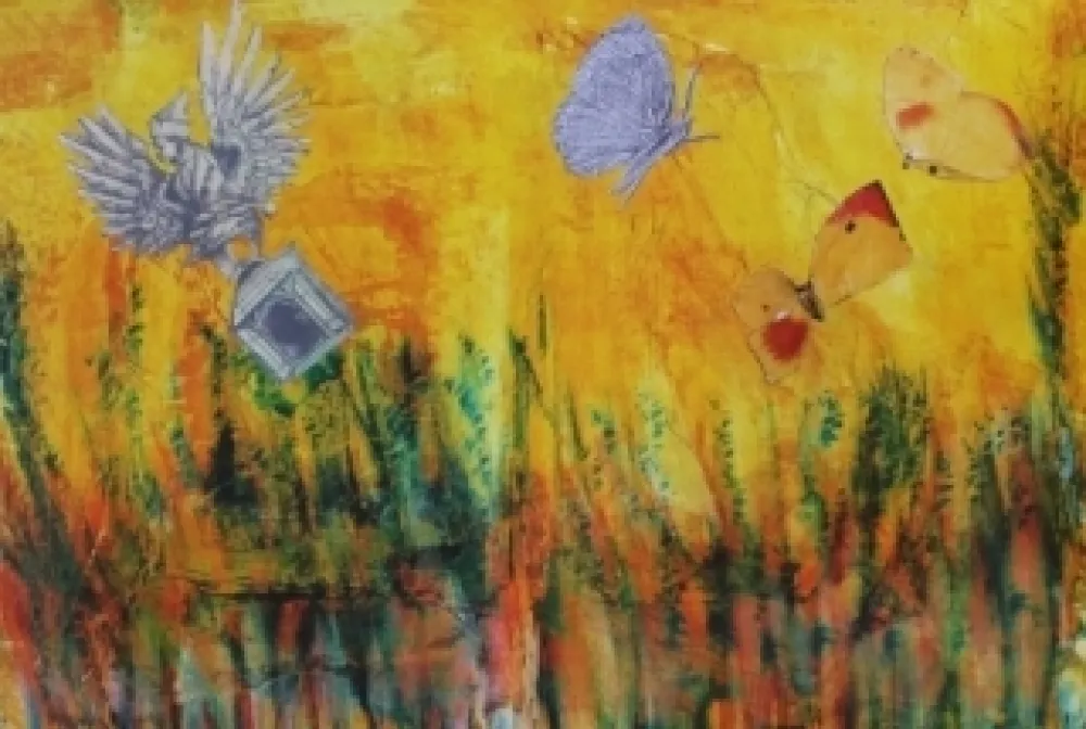 Litografia Ernst - Entrance to the garden