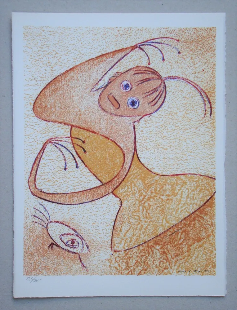 Litografia Ernst - Hommage à San Lazzaro