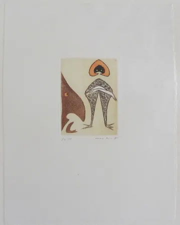 Acquaforte E Acquatinta Ernst - Le Chapeau Rouge