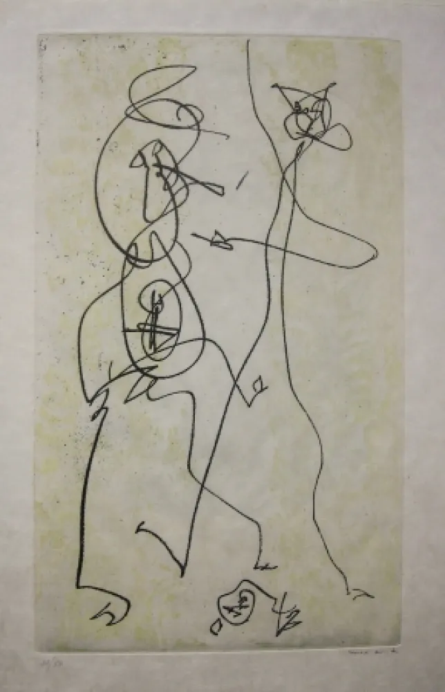 Acquaforte E Acquatinta Ernst - Les Chiens Ont Soif