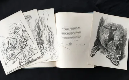 Libro Illustrato Ernst - Paul Éluard : CHANSON COMPLÈTE. Avec 4 Lithographies de Max Ernst (1939)