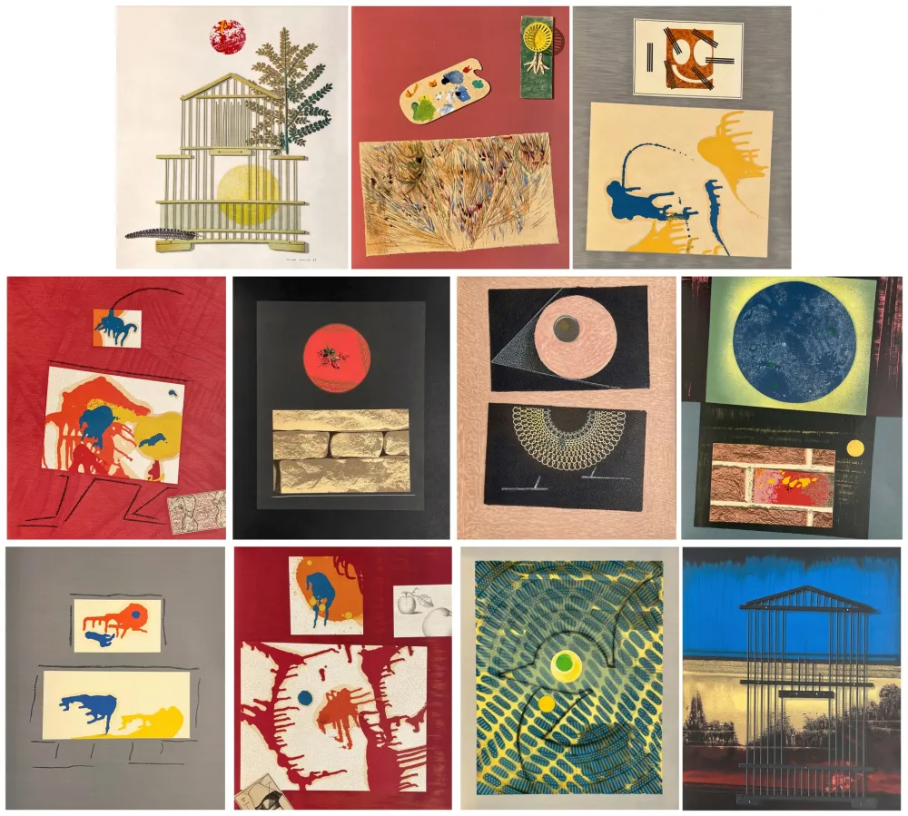 Litografia Ernst - René Char. DENT PROMPTE. SUITE complète des 11 lithographies originales (1969)