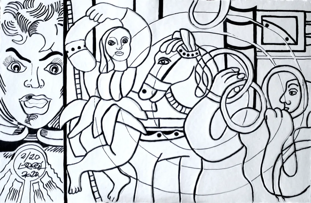 Multiplo Erro - LE CIRQUE (noir et blanc)