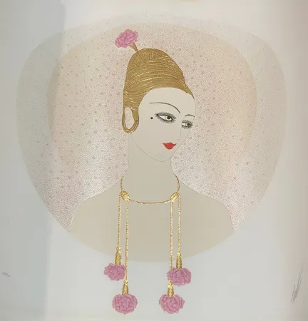 Serigrafia Erte - Carnations